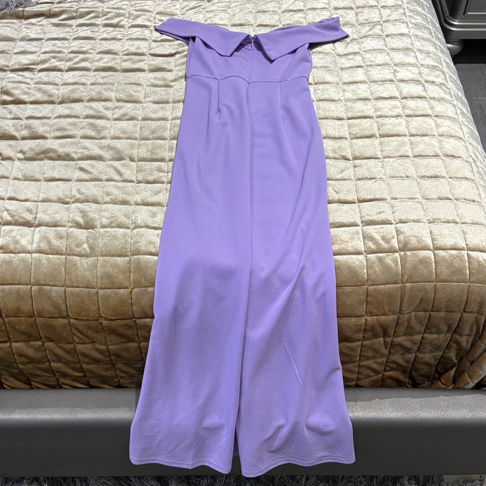 SHEIN Strapless Lavender Dress - Picture 2 of 2